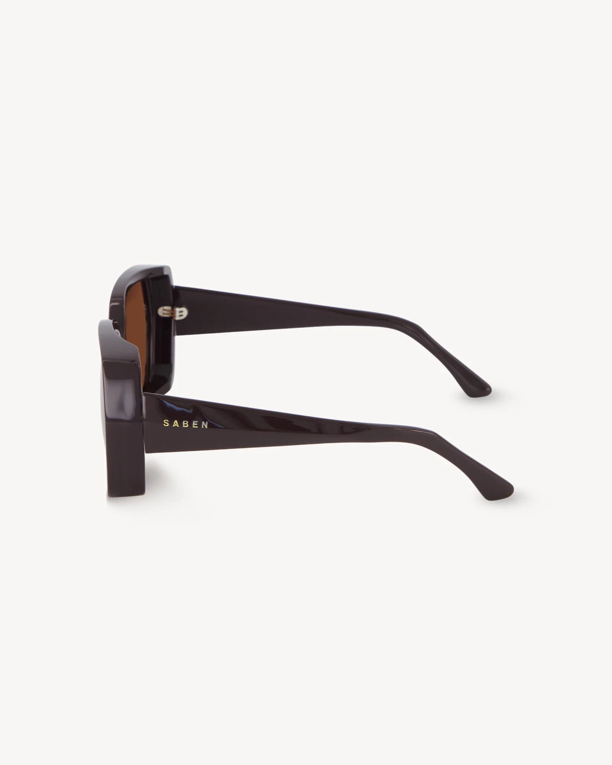 SABEN Remi Sunglasses - Espresso Sunglasses with a brown lens and black frame