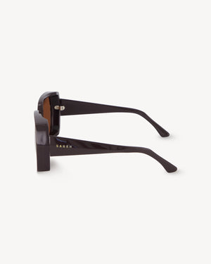 SABEN Remi Sunglasses - Espresso Sunglasses with a brown lens and black frame