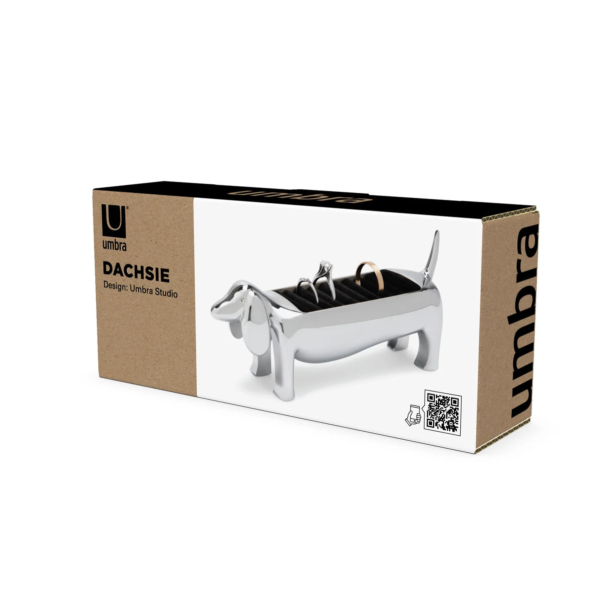 Umbra Dachsie Ring Holder Chrome