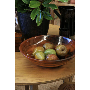 CC Interiors Tortoise Resin Bowl Large 35.5cm