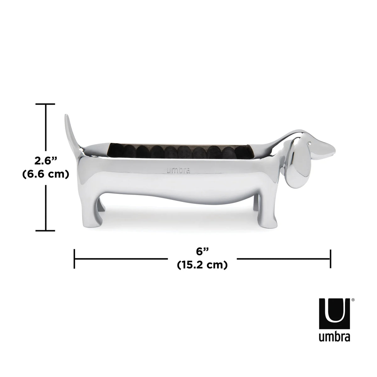 Umbra Dachsie Ring Holder Chrome