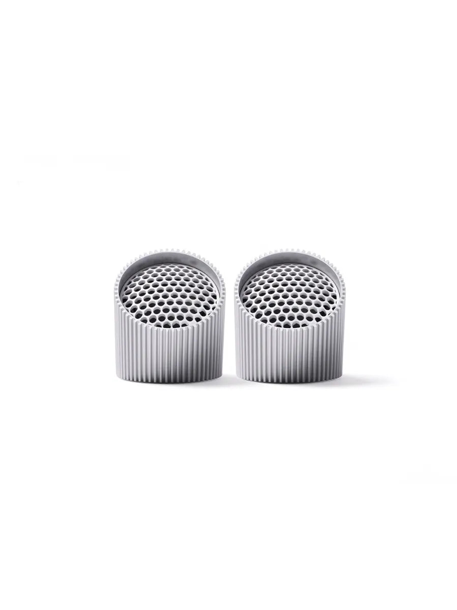 LEXON Ray Speakers -Set of 2 Magnetic Bluetooth - Raw Aluminium
