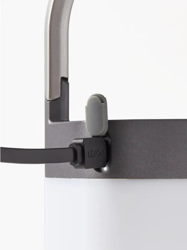 LEXON Metallic Grey Outdoor Portable lamp Horizon Hanglamp Gun