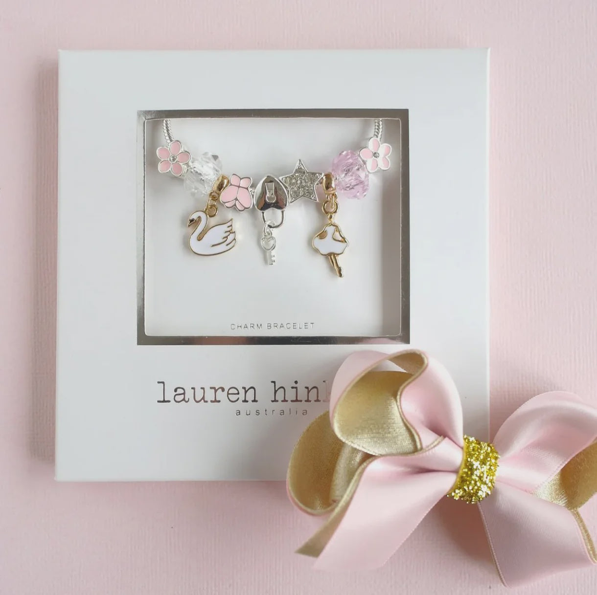 Lauren Hinkley Swan Lake Charm Bracelet Charm bracelet set in a 'lauren hin' branded box
