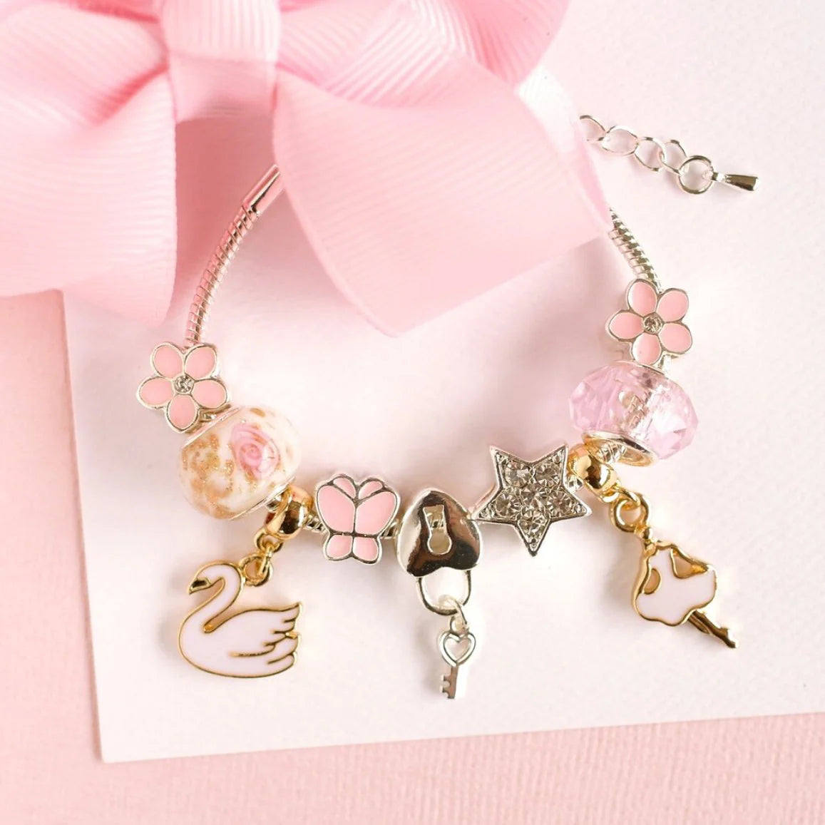 Lauren Hinkley Swan Lake Charm Bracelet Charm bracelet set in a 'lauren hin' branded box