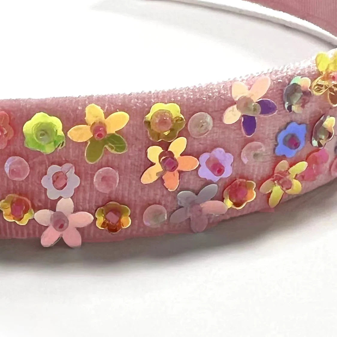 LAUREN HINKLEY Floral Sequin Headband