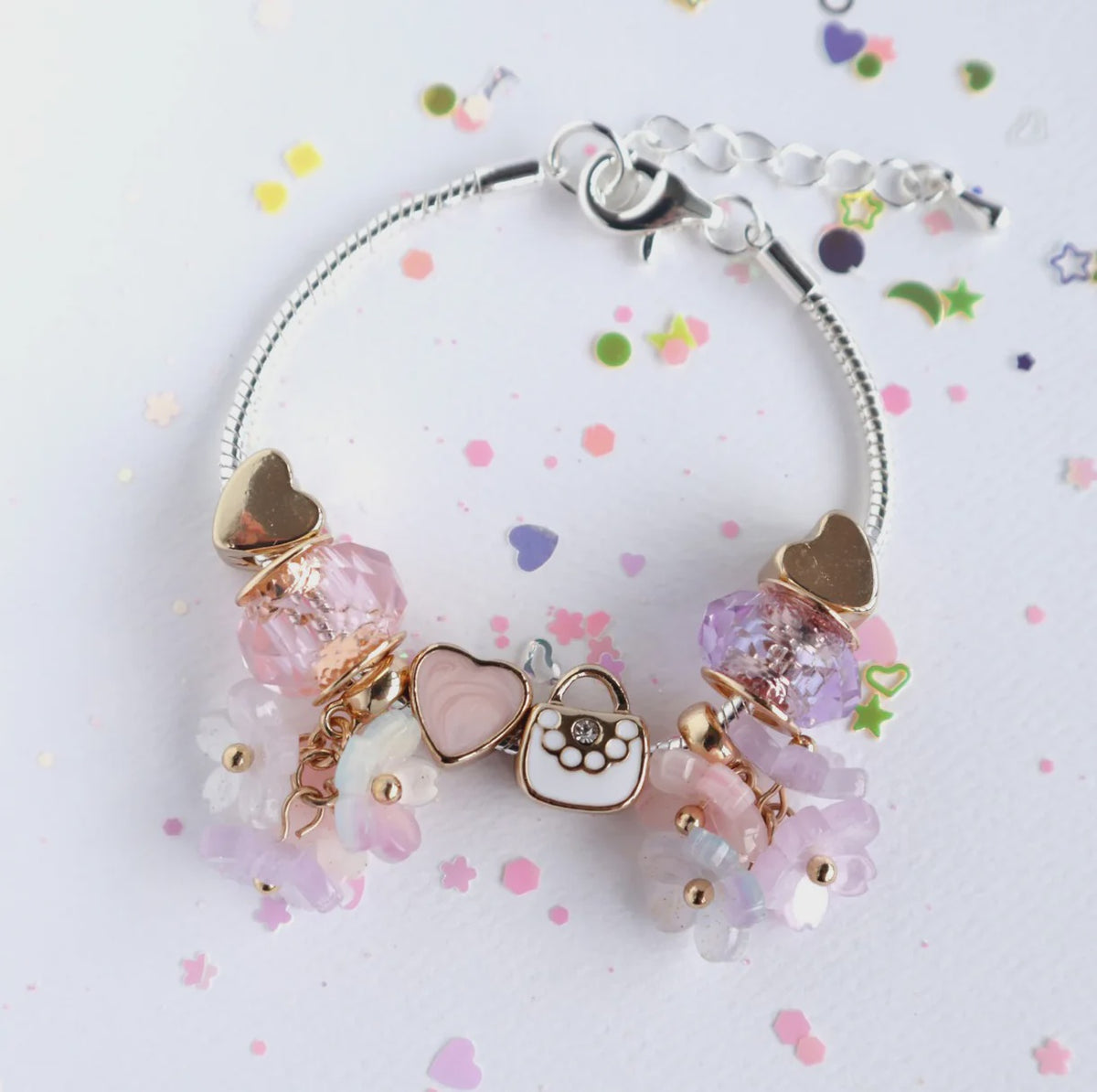 LAUREN HINKLEY Kids Girls Pretty Posy Charm Bracelet