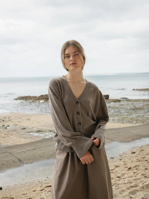 Sophie Love Me Merino Cardigan - Donkey