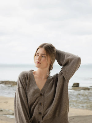 Sophie Love Me Merino Cardigan - Donkey