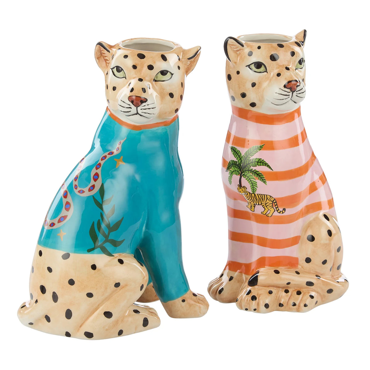 Emporium Pierson Leopard Planter Blue