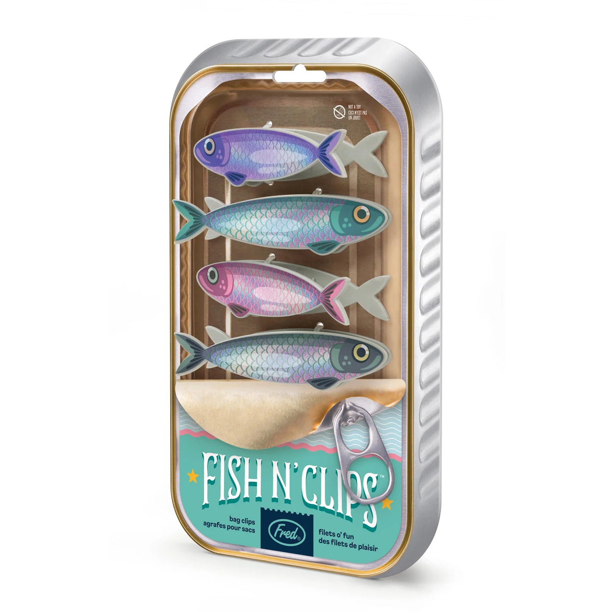 Fred Fish n Clips Bag Clips 4pcs Set