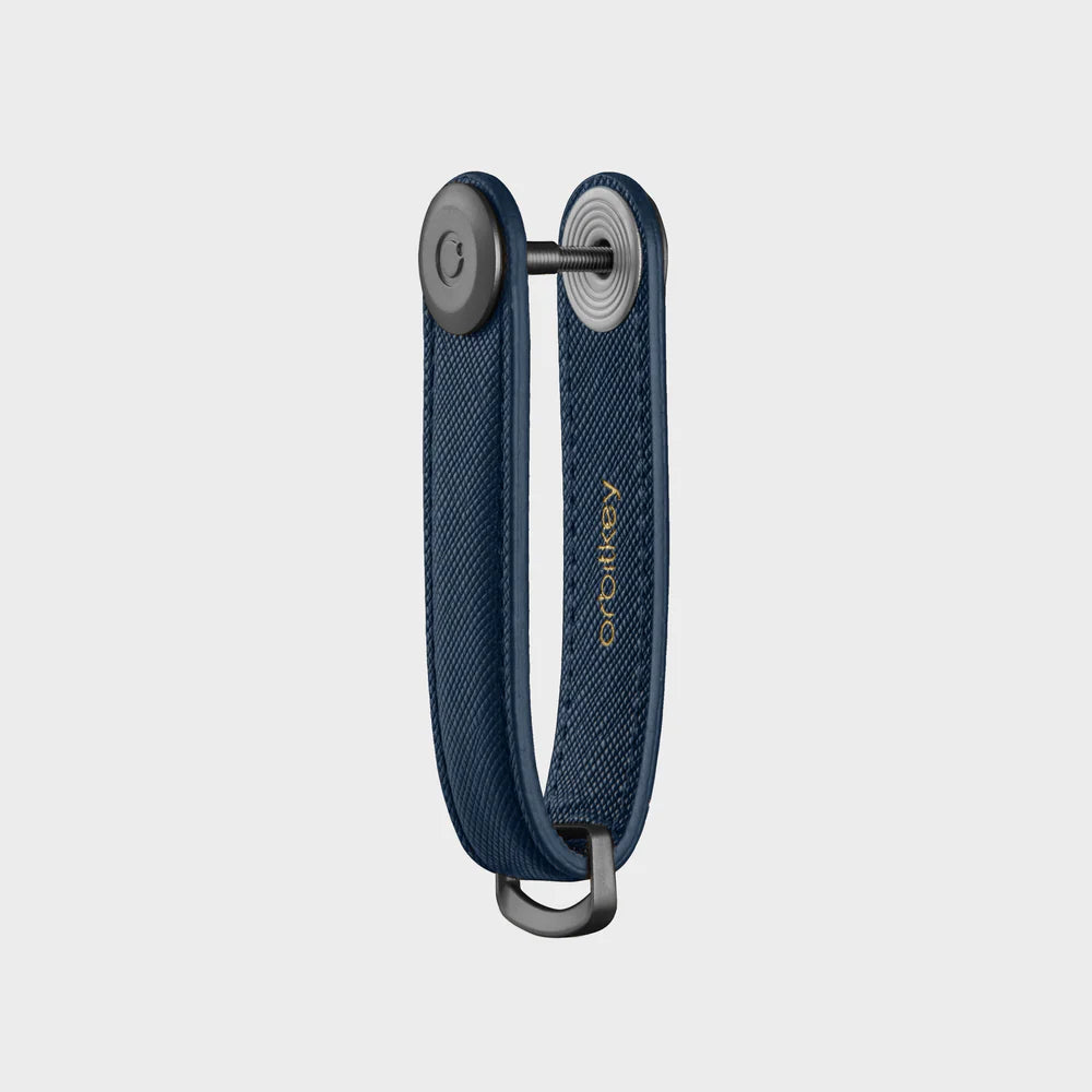 Orbitkey Key Organiser Saffiano - Oxford Navy