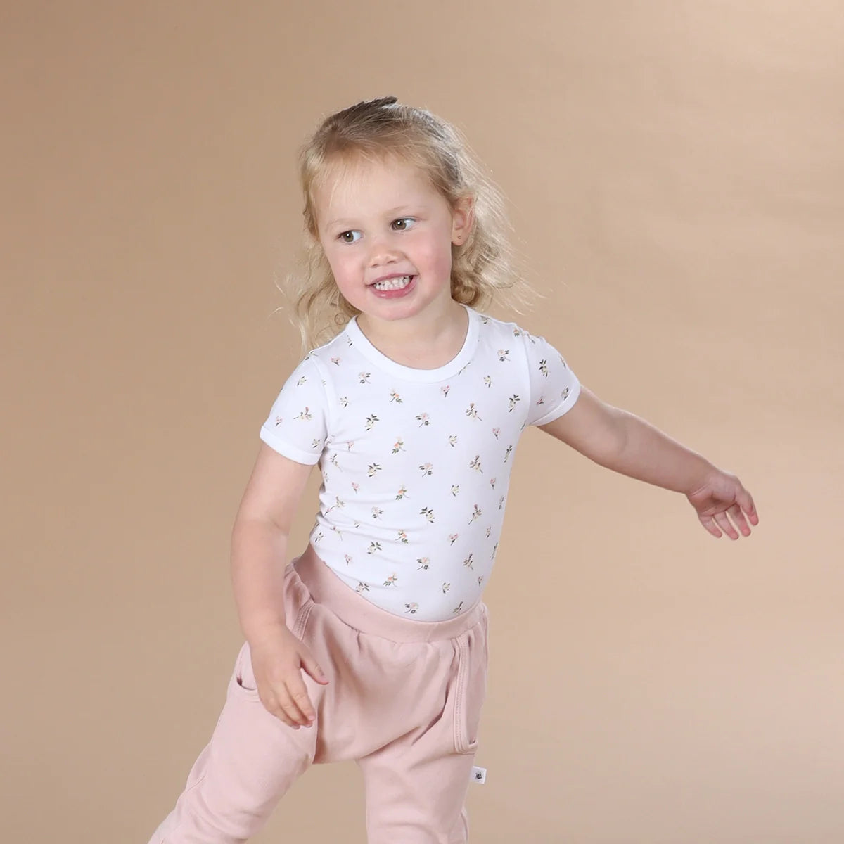little bee by dimples Cotton Bodysuit - Floral