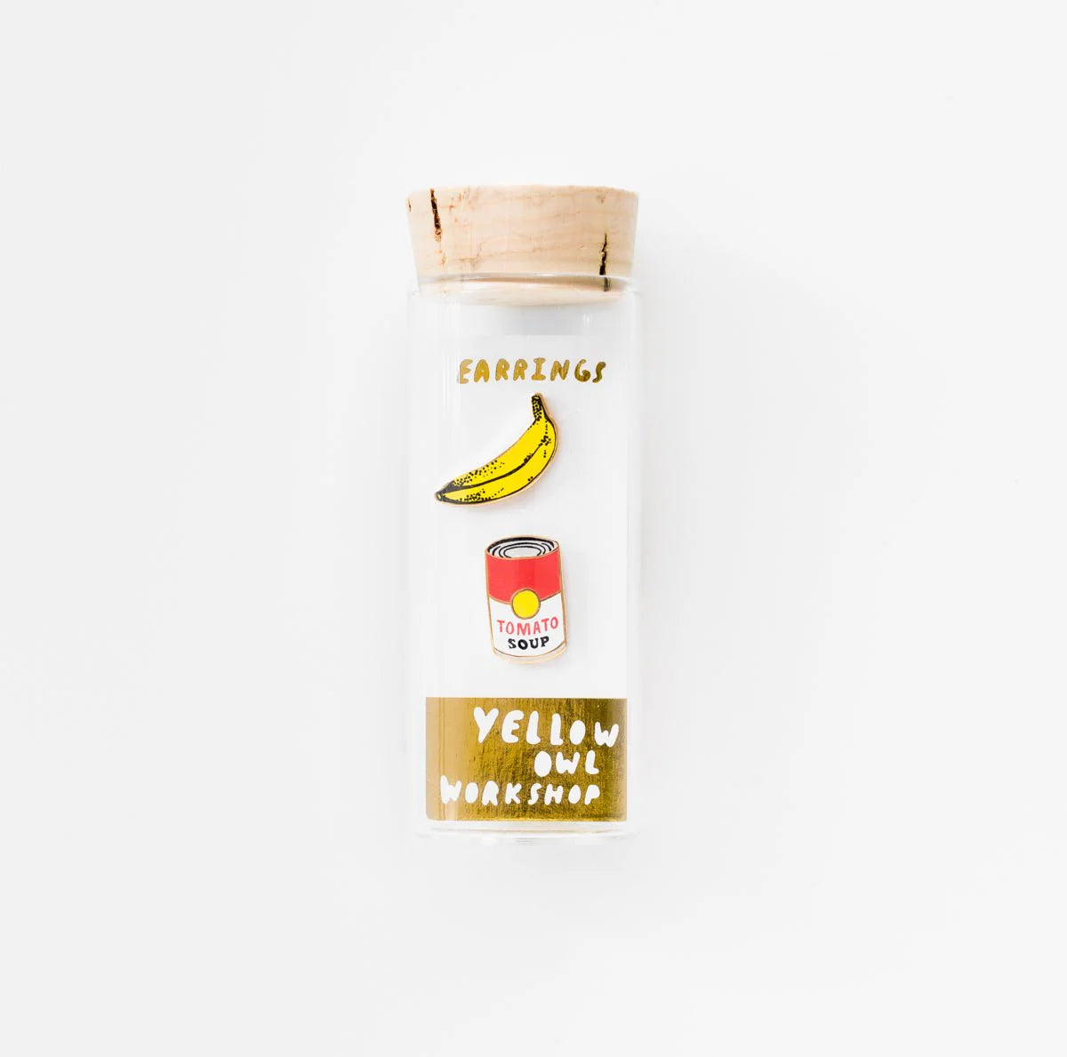 Yellow Owl Workshop Pop Art Banana & Soup Earring