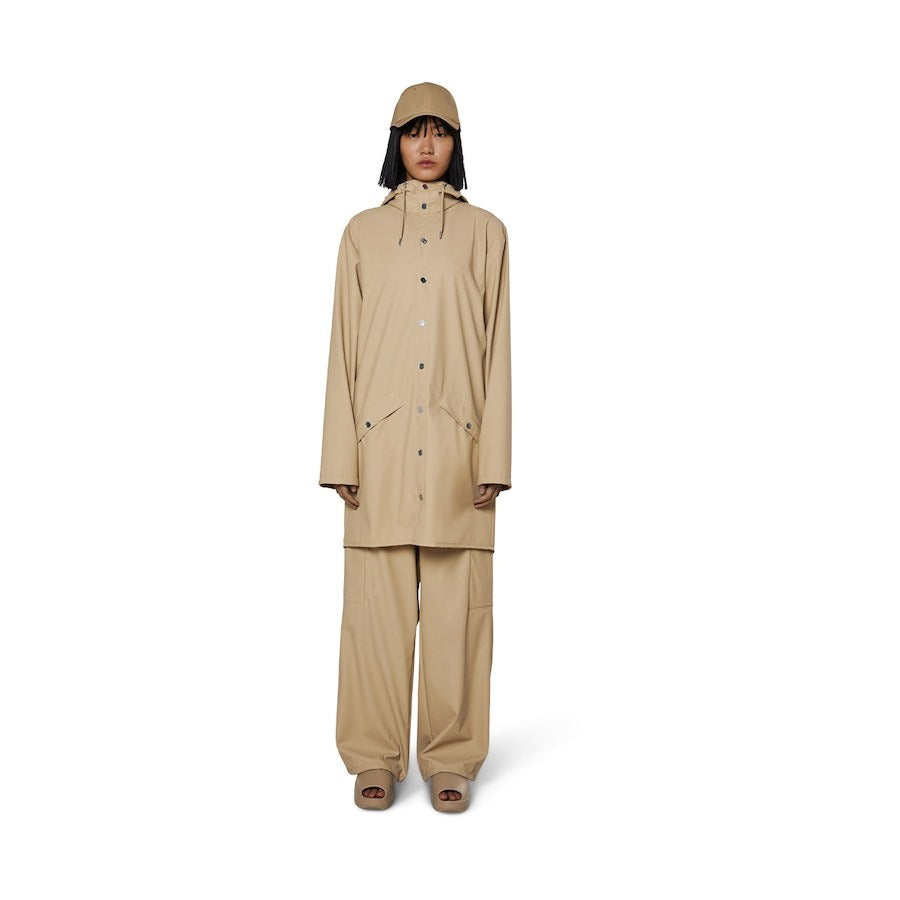 Rains Long Jacket - Sand
