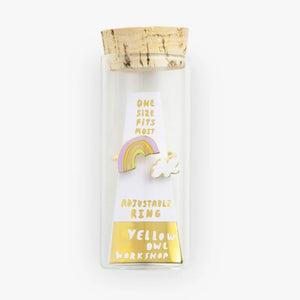 Yellow Owl Workshop Rainbow Cloud Ring Adjustable