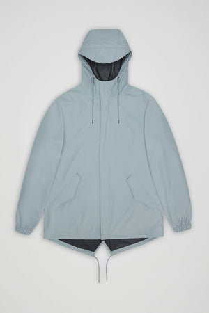 RAINS RAINS Fishtail Jacket W3 - Dawn Light blue raincoat
