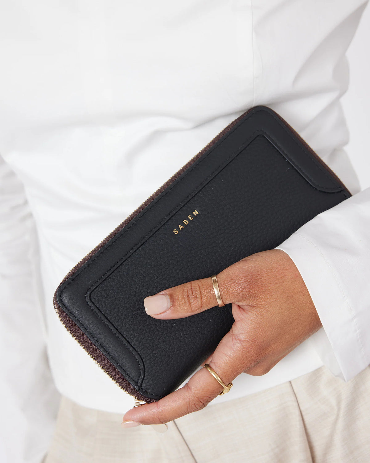 Saben Lyric Wallet Black Leather