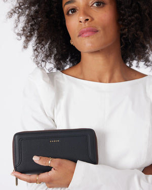 Saben Lyric Wallet Black Leather