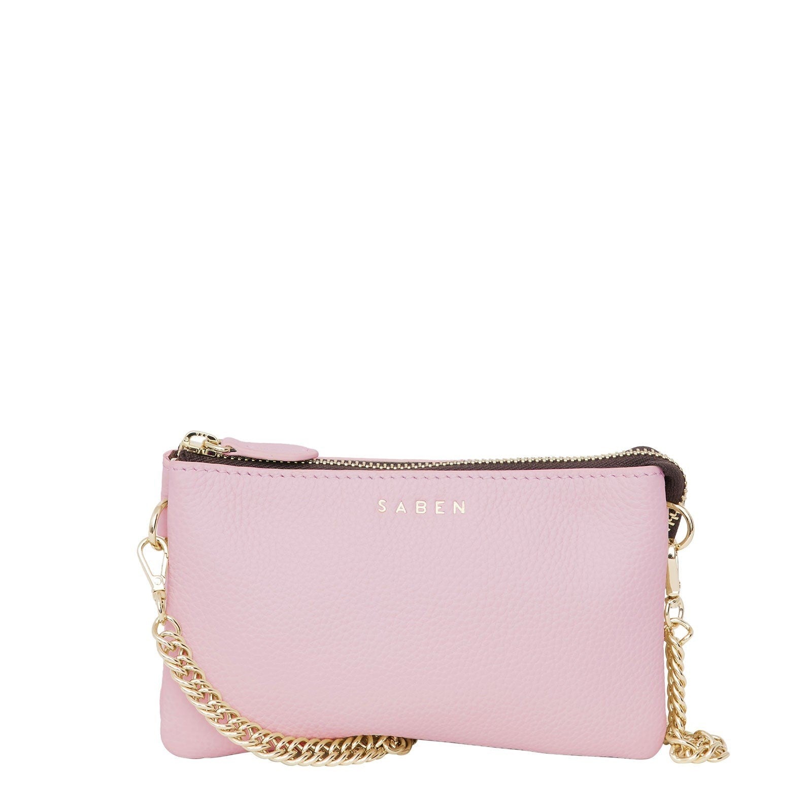 Saben Lily Crossbody - Coconut Ice & Gold Curb Chain
