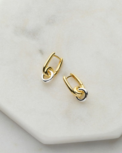 ZAFINO Evie Essential Earrings - Gold Silver 7352