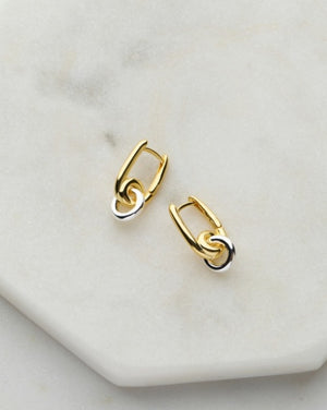 ZAFINO Evie Essential Earrings - Gold Silver 7352