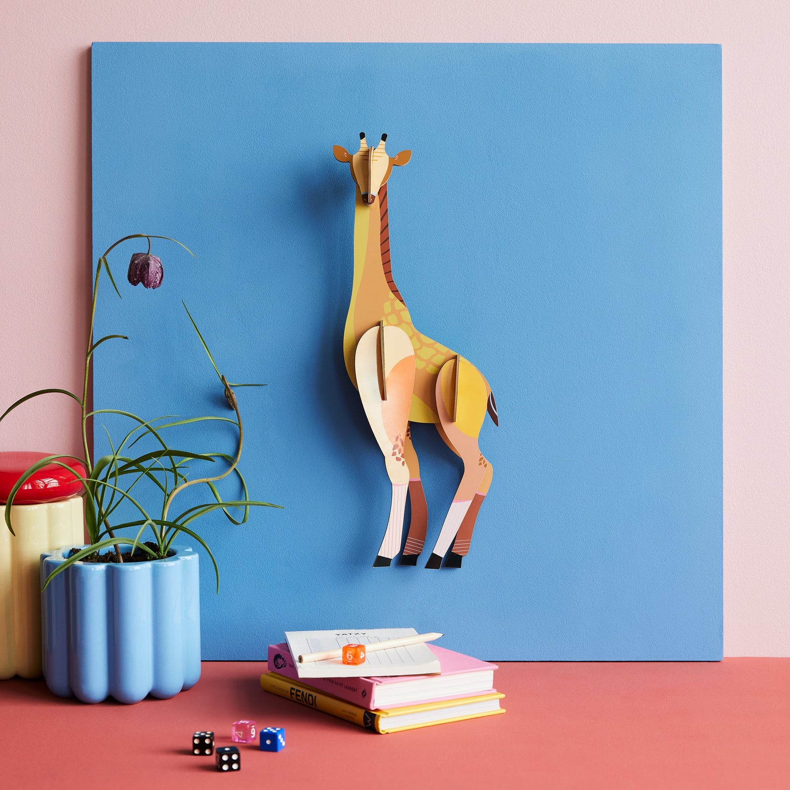 Wall Art Jungle Animals A4 - Tall Giraffe