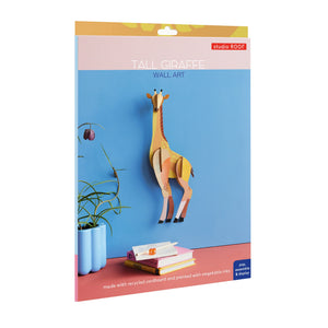 Wall Art Jungle Animals A4 - Tall Giraffe