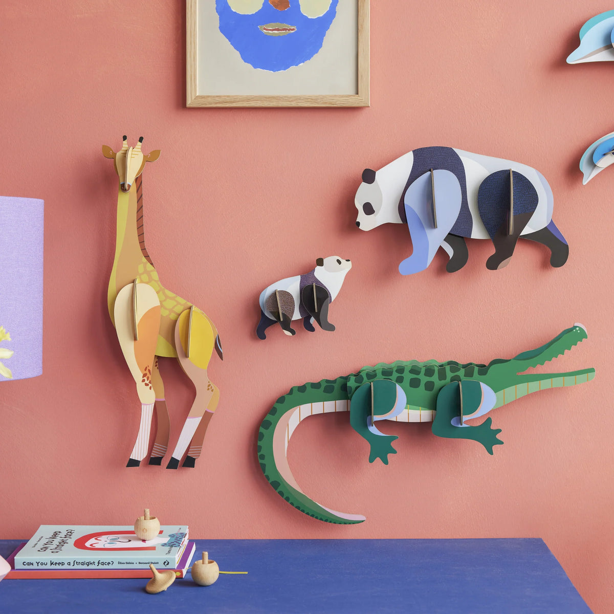 Wall Art Jungle Animals A4 - Tall Giraffe