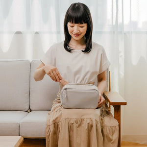 Orbitkey KonMari | Orbitkey 2-in-1 Tech Pouch - Stone