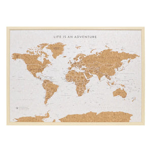 SPLOSH Travel Board Large World Map Pins