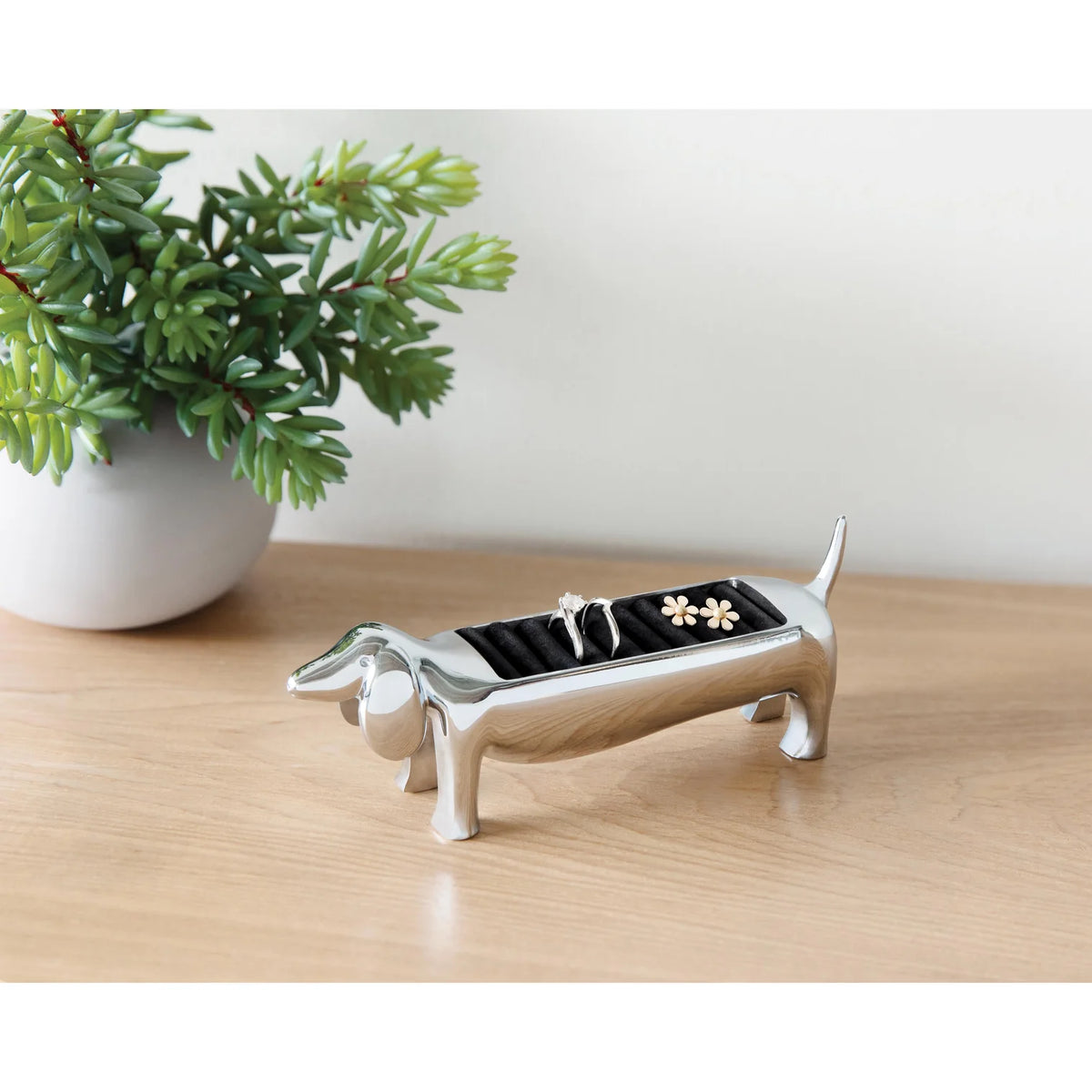 Umbra Dachsie Ring Holder Chrome