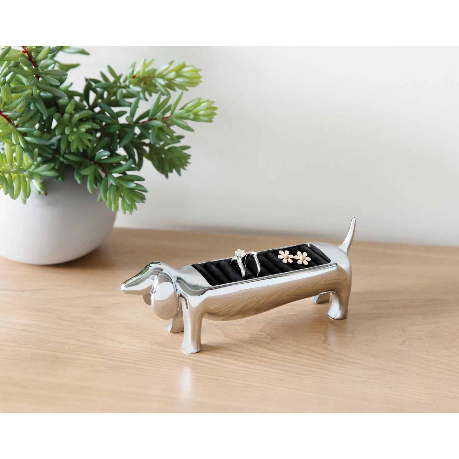 Umbra Dachsie Ring Holder Chrome