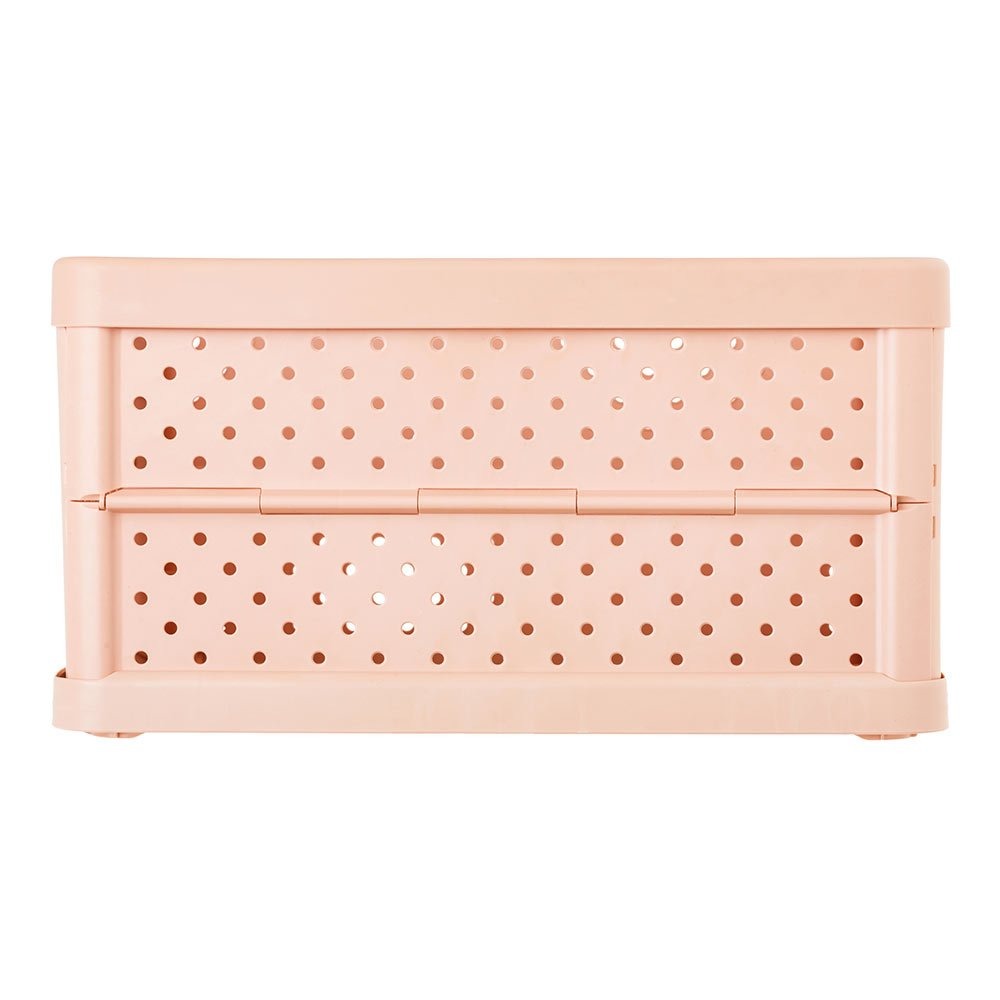 Compact Folding Crate - Peach Pink