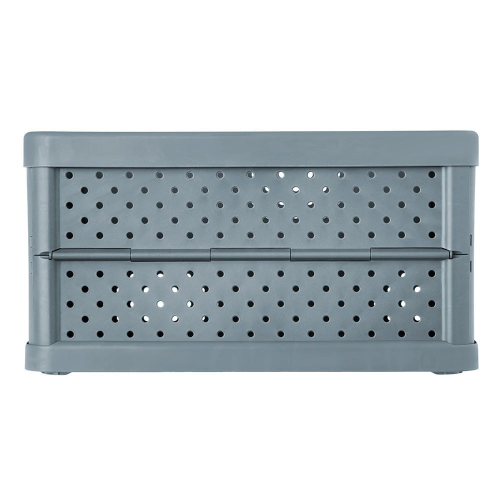 Compact Folding Crate - Charcoal Black