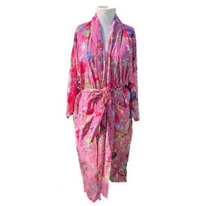 Paradise Diamond Kimono Robe - Dusty Pink