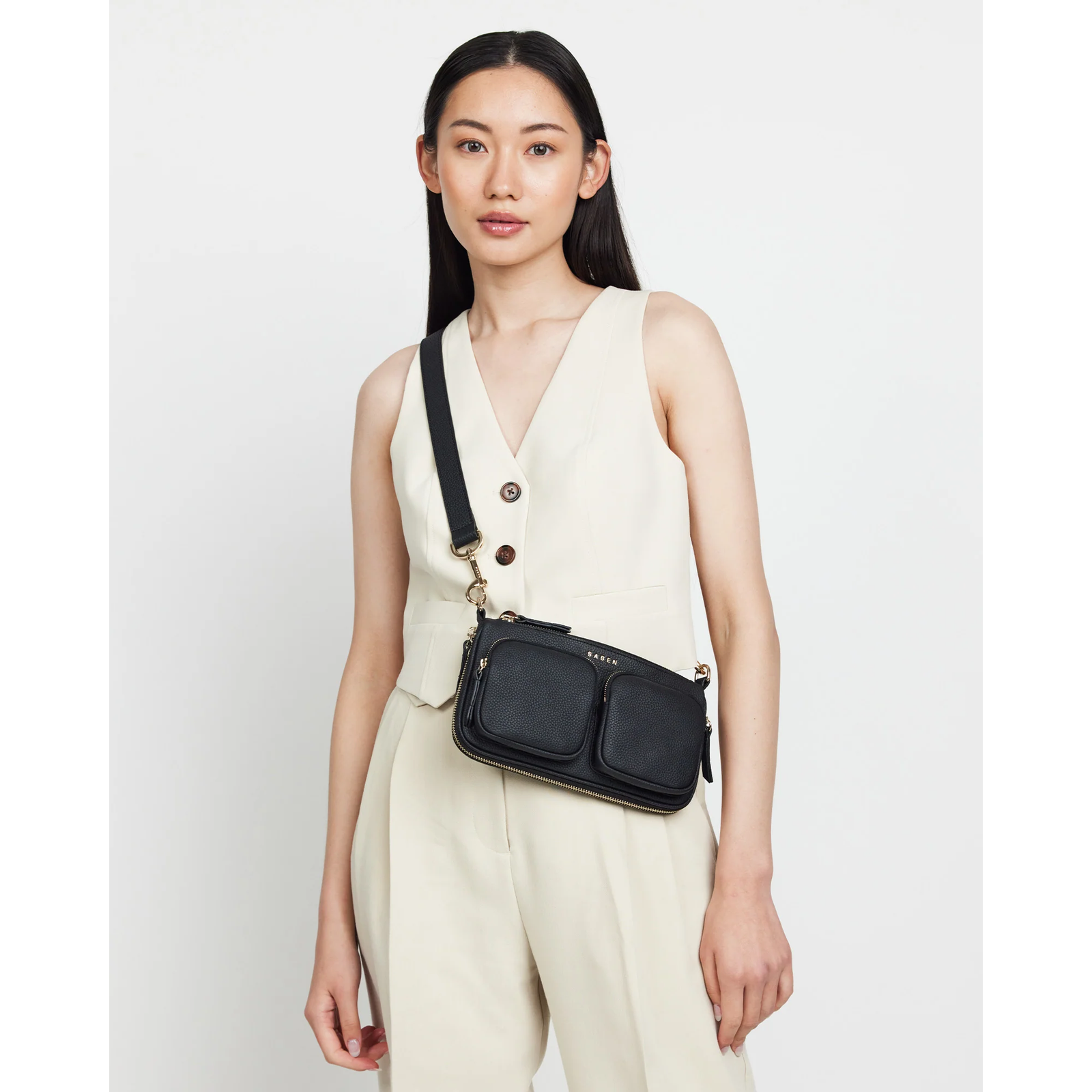 Nina Crossbody Black - Saben