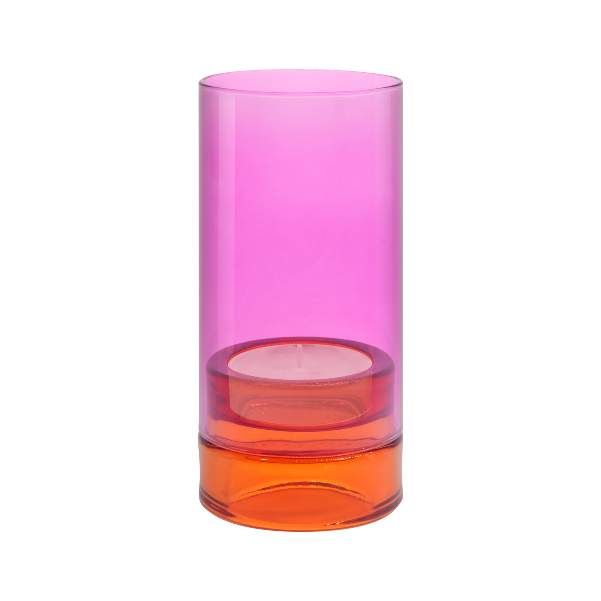 REMEMBER hand-blown Glass lantern Lys - Pink candle holder
