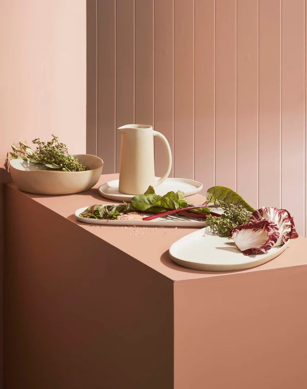 Robert Gordon White Speckle Serving Bowl