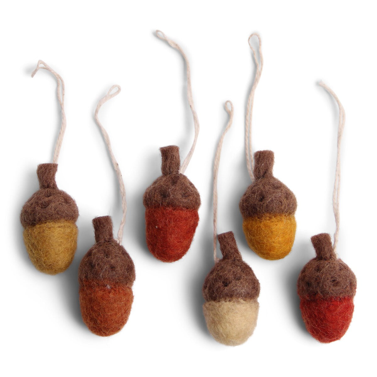 Rusty Red Acorn Decoration