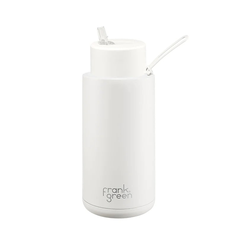 Frank Green Ceramic Reusable Bottle w Straw 34oz