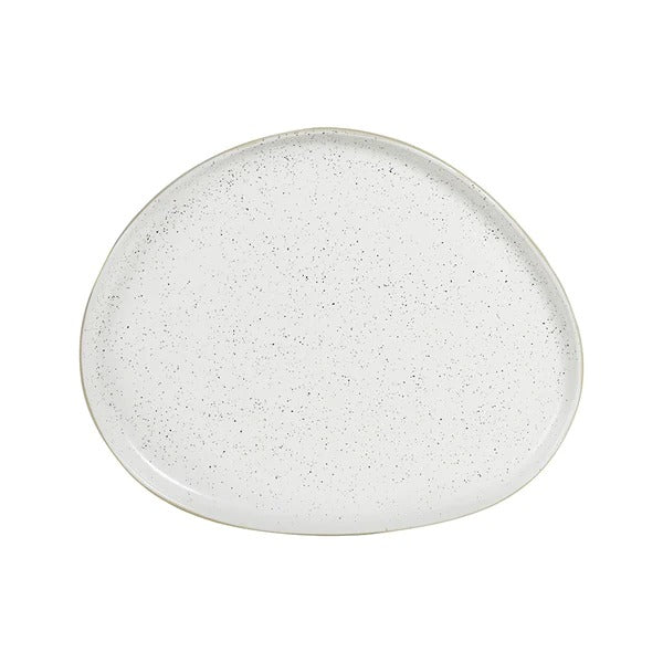 Robert Gordon Round White Speckle Platter