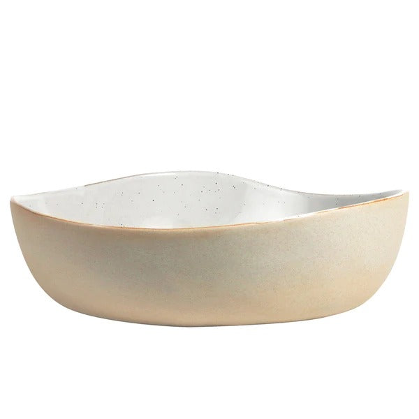 Robert Gordon White Speckle Serving Bowl