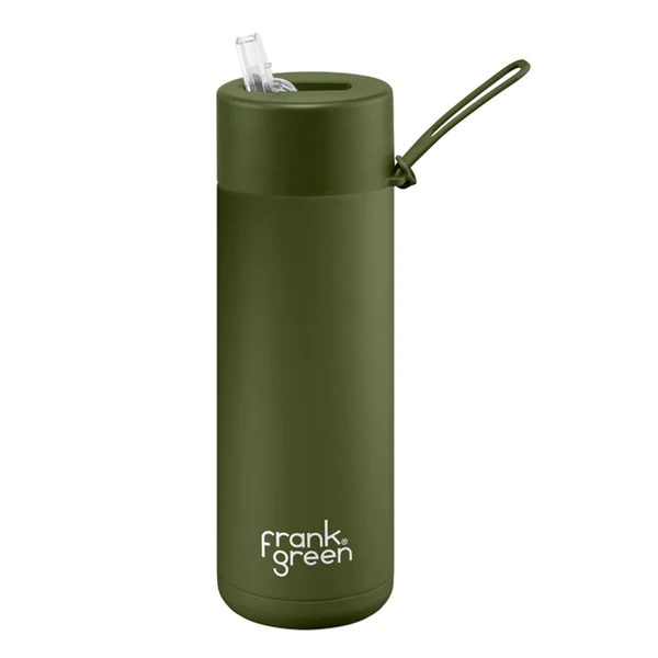 Frank Green Ceramic Reusable Bottle w Straw 20oz