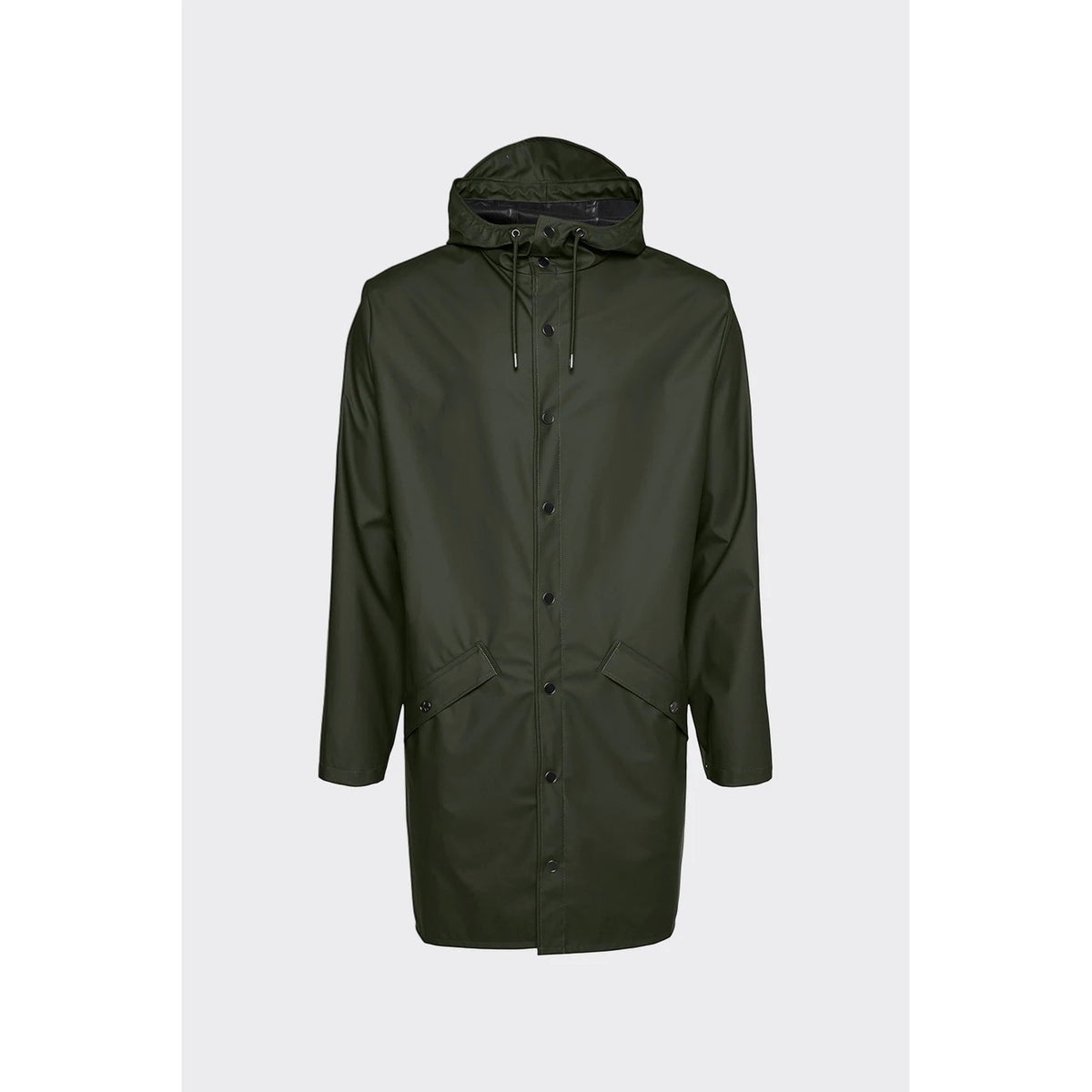 Rains Green Long Jacket