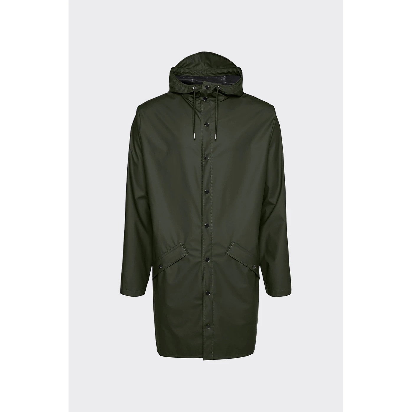 Rains Green Long Jacket