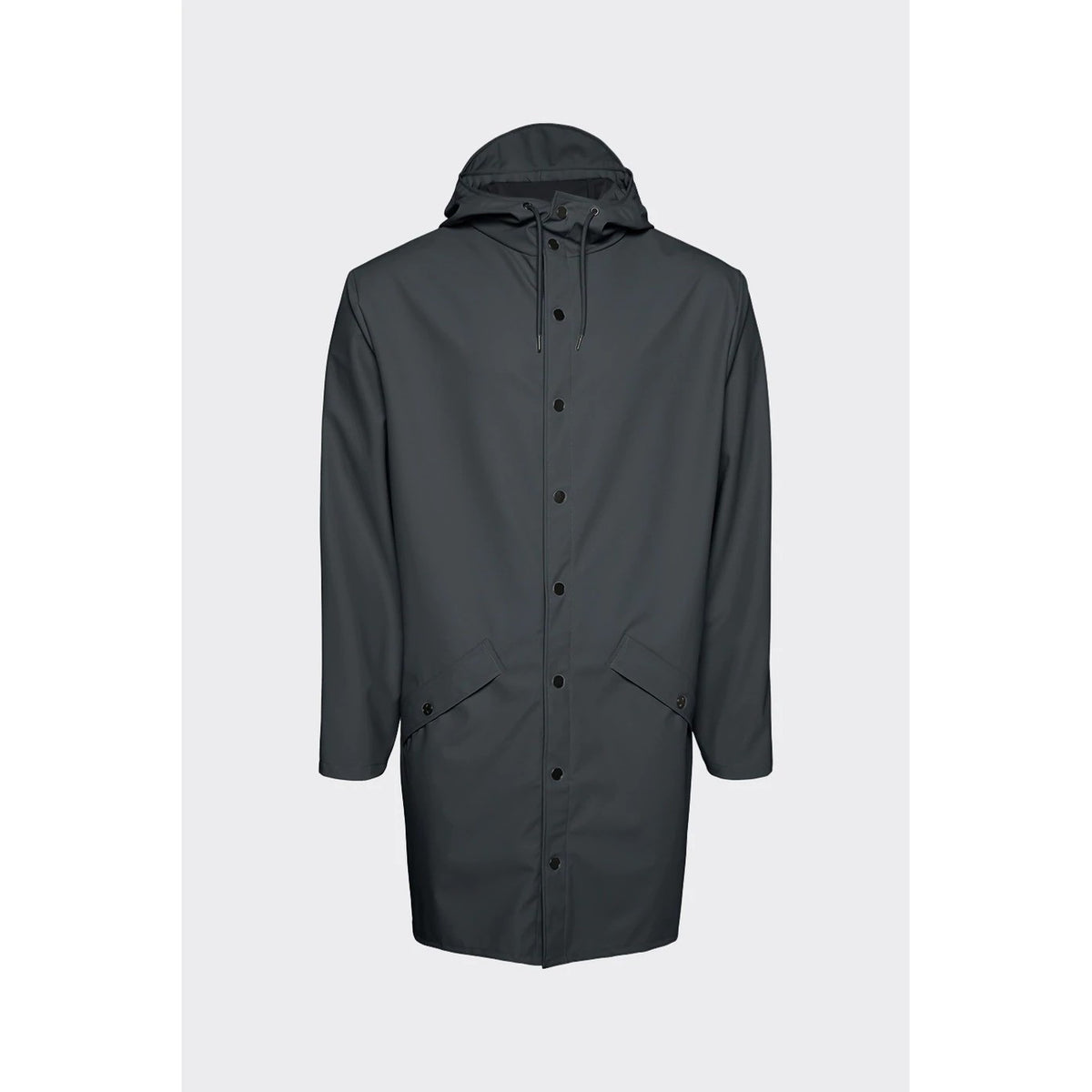 Rains Slate Long Jacket