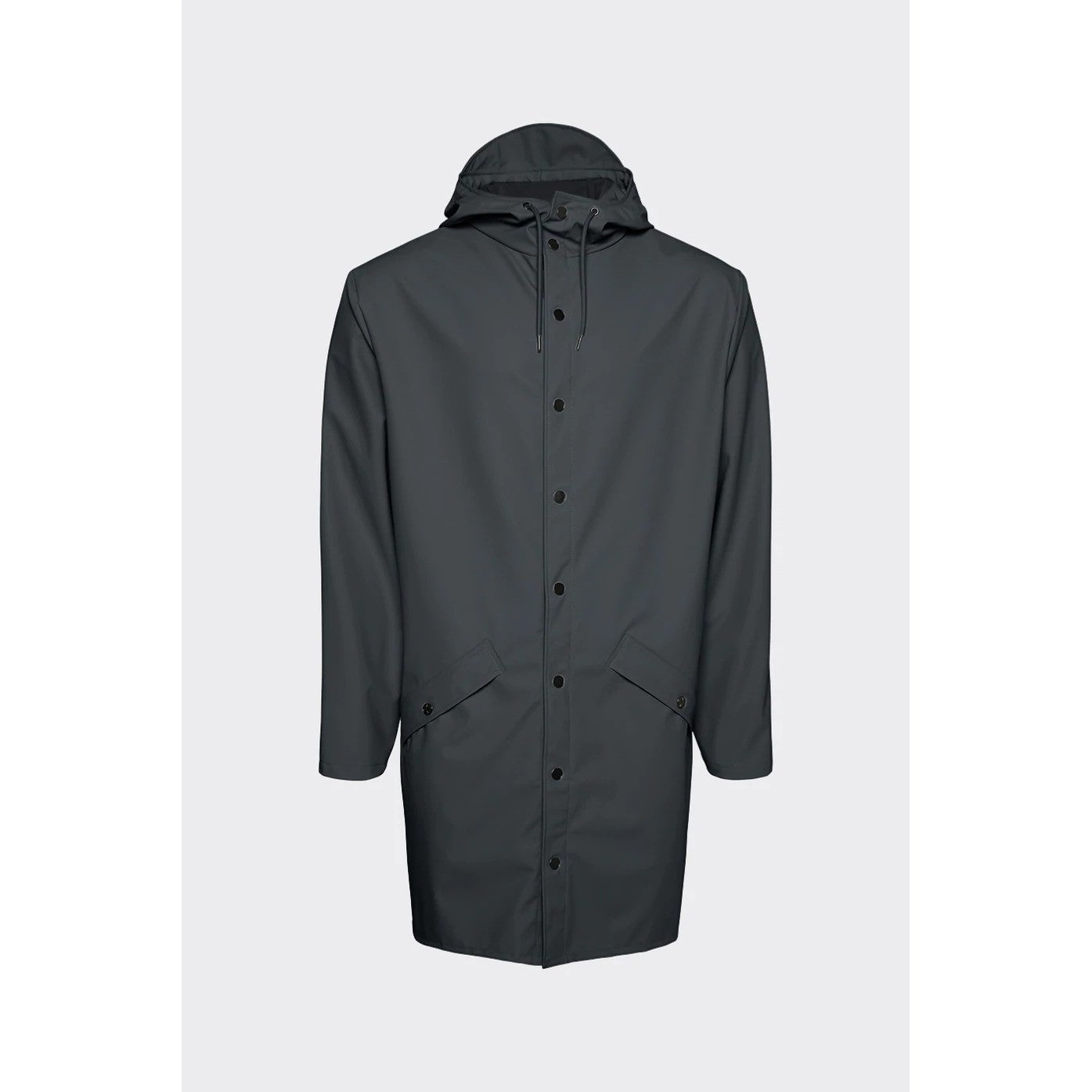 Rains Slate Long Jacket