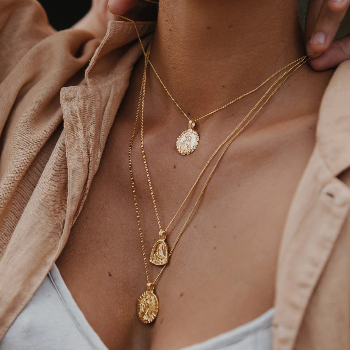 St Luke Pendant Necklace