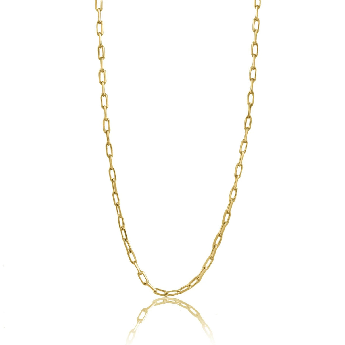 Luna & Rose Gold Long Beach Link Chain Necklace